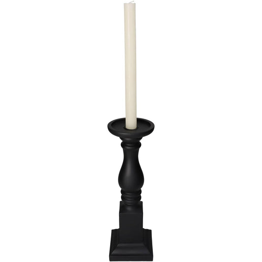 Κηροπήγιο Πολυρεσίνης Μαύρο 10x10x33