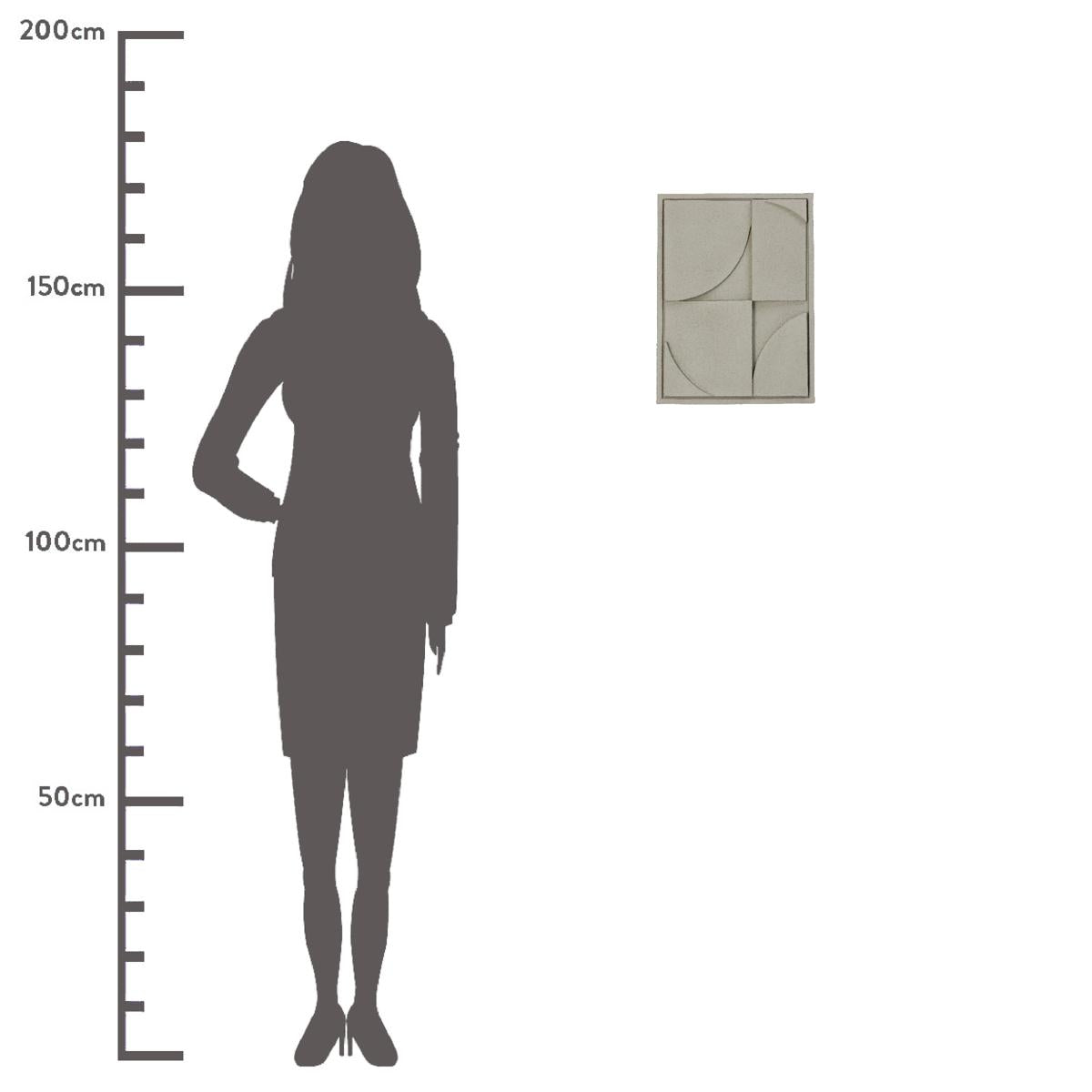 Διακοσμητικό Τοίχου Μπεζ Polyresin 29.5x3.5x39.5