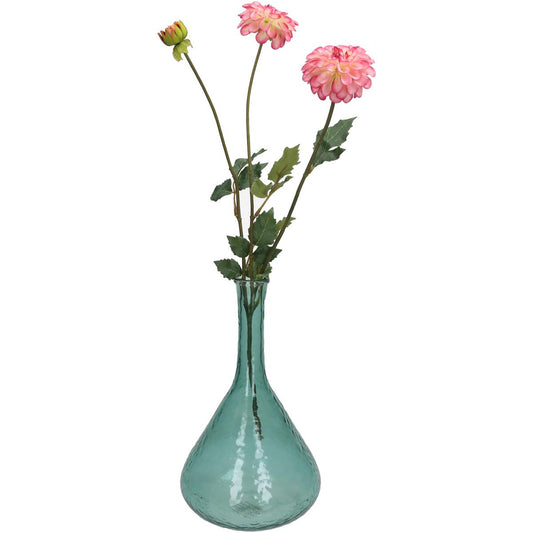 Βάζο Γυάλινο Πράσινο 18x18x31