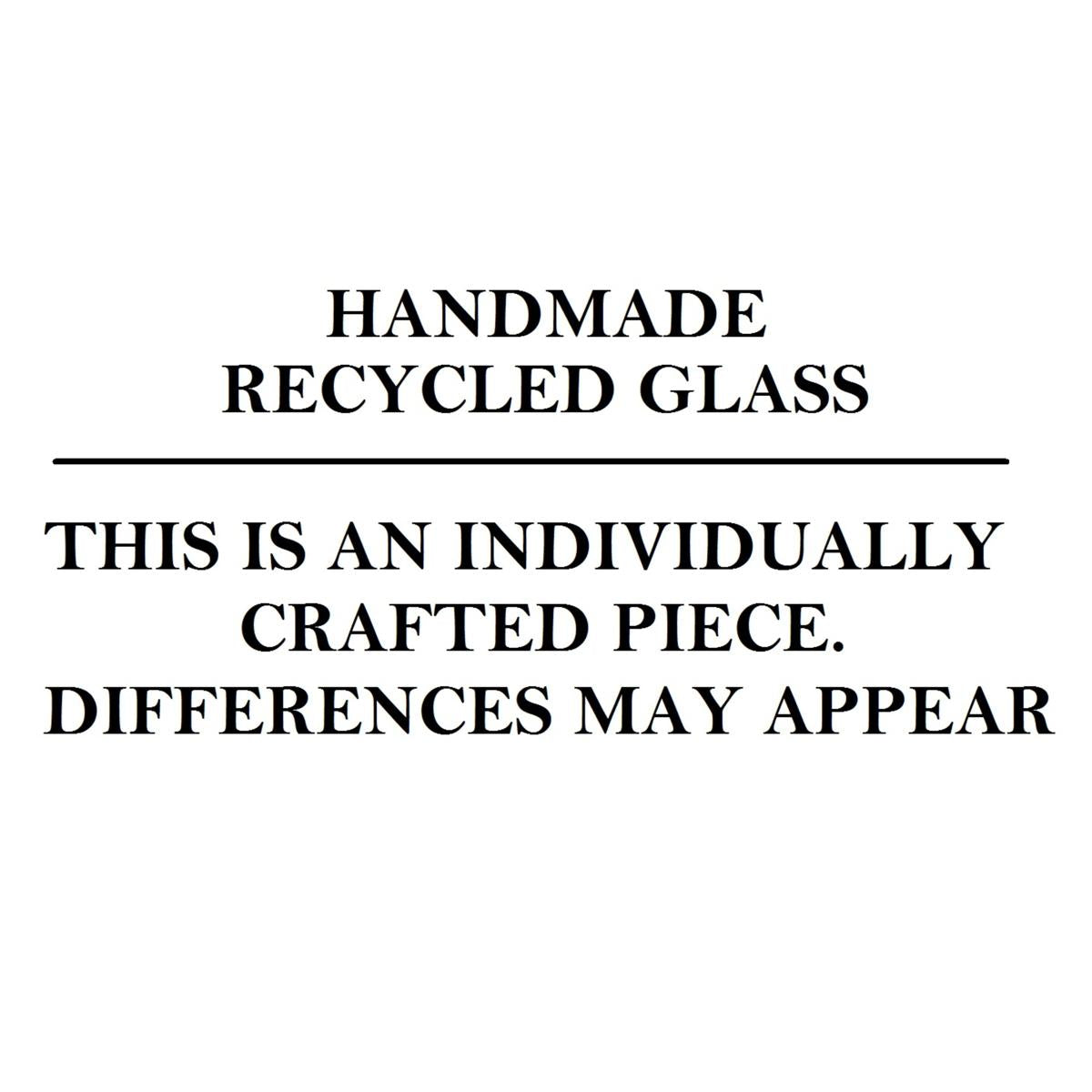 Βάζο Ώχρα Ανακυκλωμένο Γυαλί 17.8x17.8x30.5