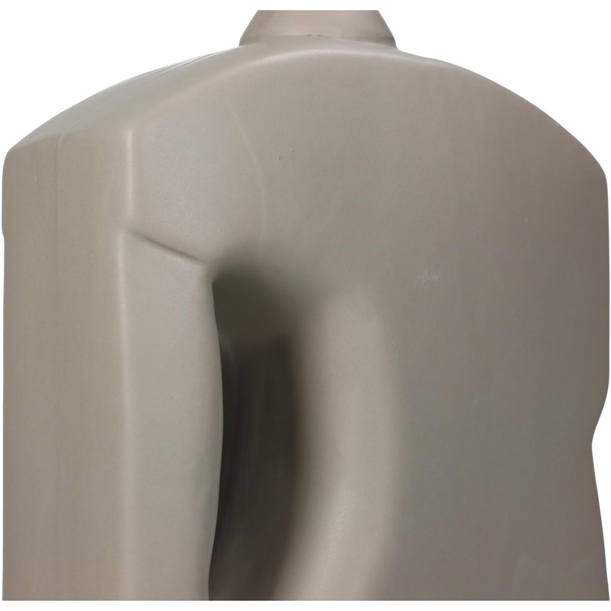 Βάζο 'Μπουκάλι' Κεραμικό Μπεζ 16x8x29