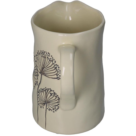 Βάζο 'Πικραλίδα' Κεραμικό Εκρού/Γκρι 22x14x21