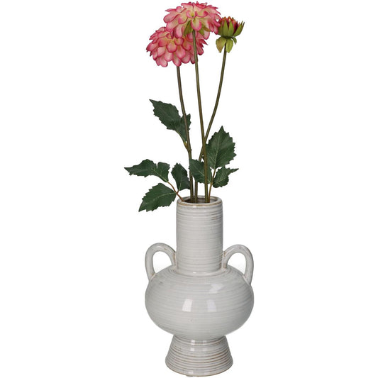 Βάζο Μπεζ Κεραμικό 13.5x13.5x21.4