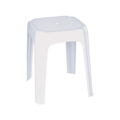 LUNA WHITE STOOL 32x32x41