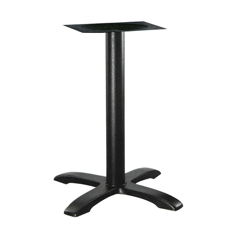 ASTOR 4-LEG (F/R) CAST IRON BASE WITH ADJUSTERS BLACK 61x61x71