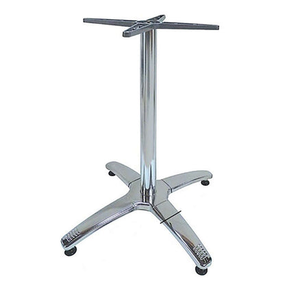ROMAN 4-LEG (C/R) ALUMINIUM/STAINLESS STEEL BASE WITH ADJUSTERS 63x63x72