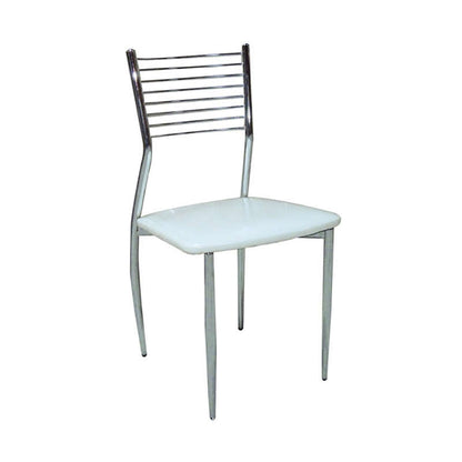 EVITA CREAM CHROME CHAIR 39x48x84
