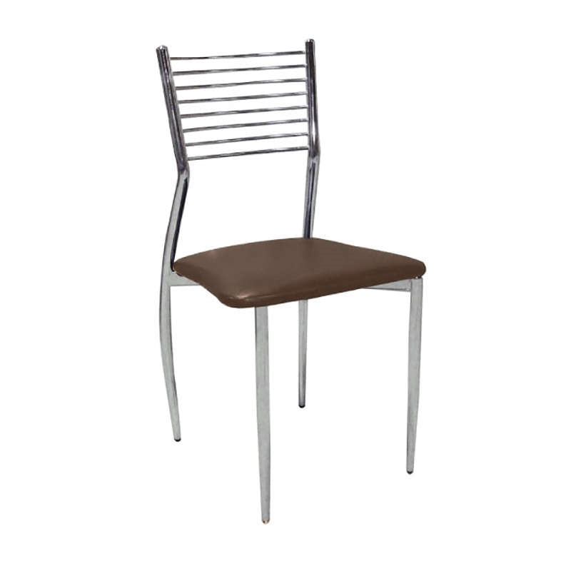 EVITA CHROME CAFE CHAIR 39x48x84