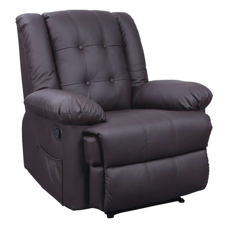 SCARLET MASSAGE ARMCHAIR BROWN PU 90x93x100