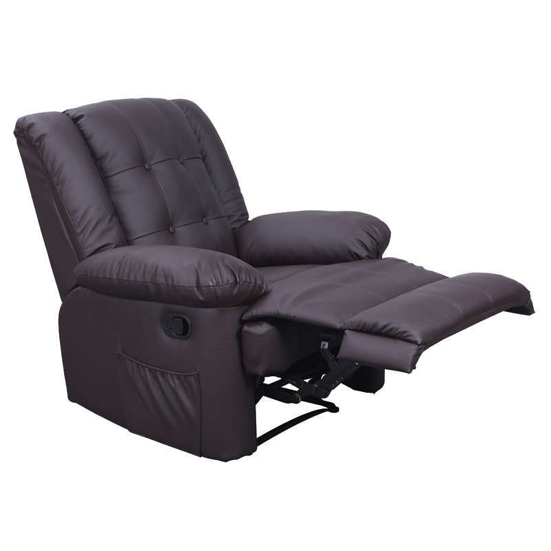 SCARLET MASSAGE ARMCHAIR BROWN PU 90x93x100
