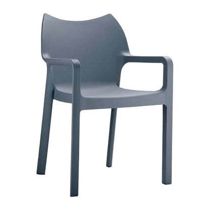 DIVA DARK GREY ΠΟΛΥΘΡΟΝΑ ΠΟΛ/ΝΙΟΥ 57x53x84