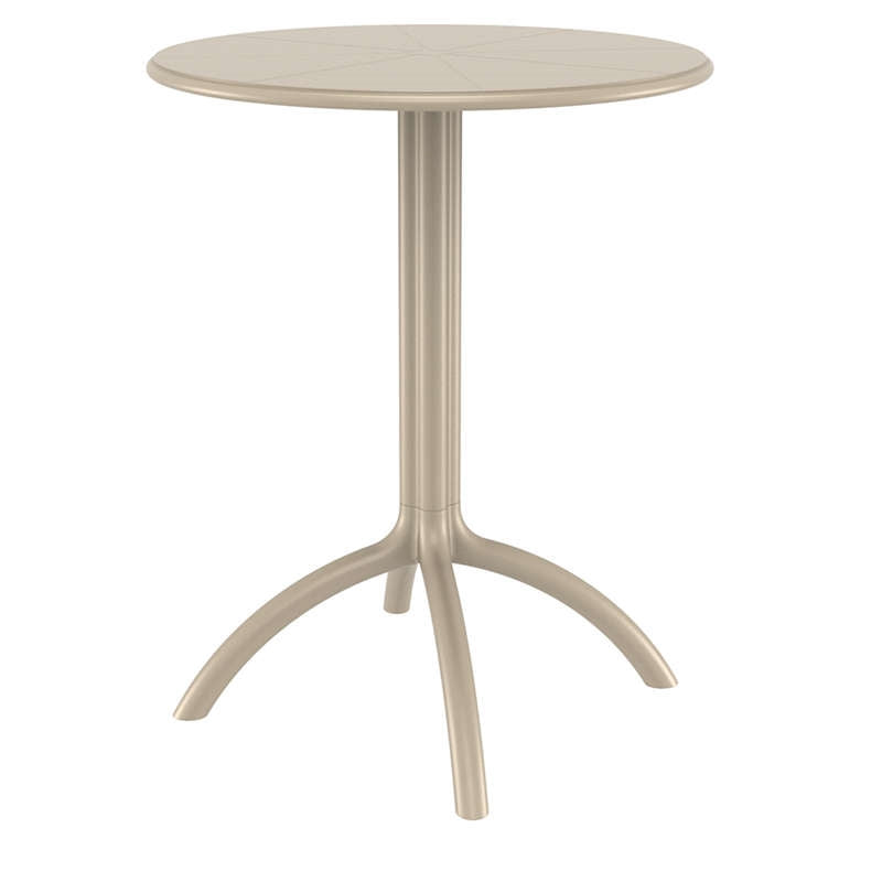 OCTOPUS TAUPE POLYPROPYLENE TABLE Ø60x75