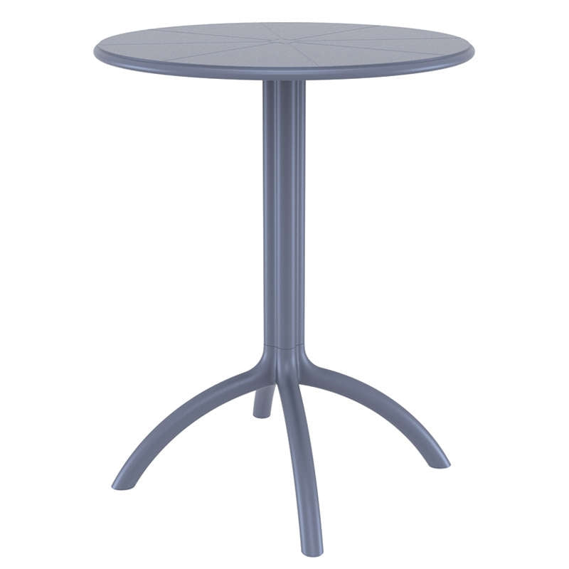 OCTOPUS DARK GREY ΤΡΑΠΕΖΙ ΠΟΛ/ΝΙΟΥ Φ60x75