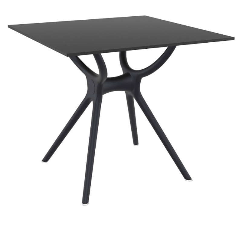 AIR TABLE BLACK LAMINATE 80x80x74