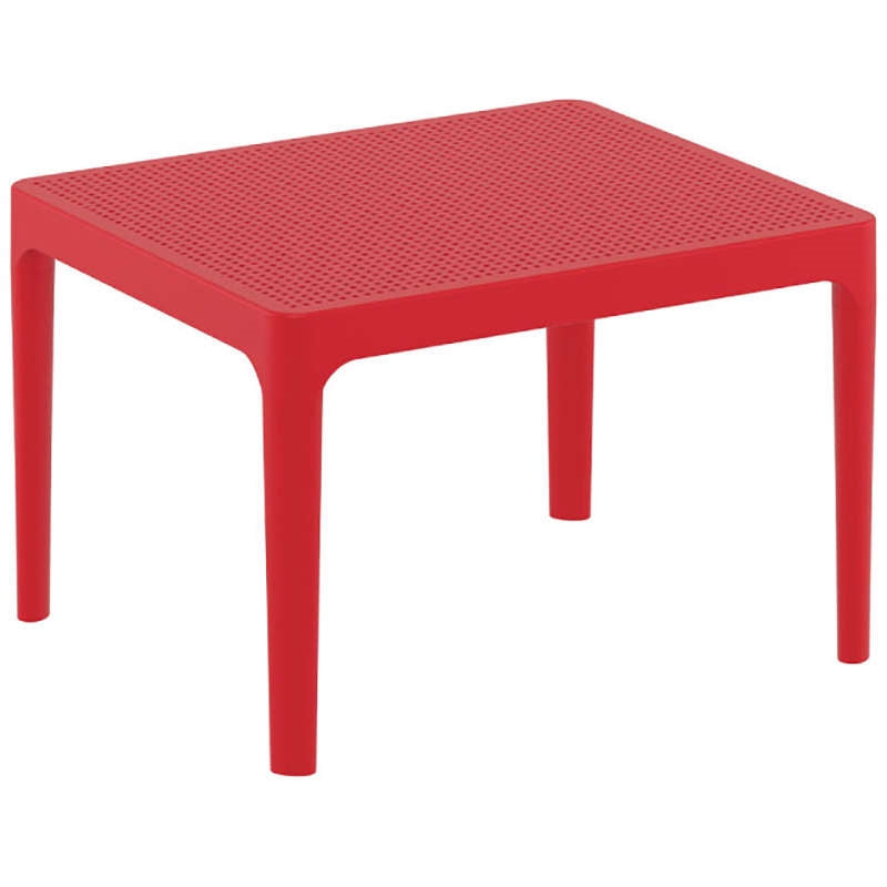SKY RED PLASTIC TABLE 50x60x40
