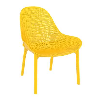 SKY LOUNGE YELLOW ARMCHAIR POLYPROPYLENE 60x71x83