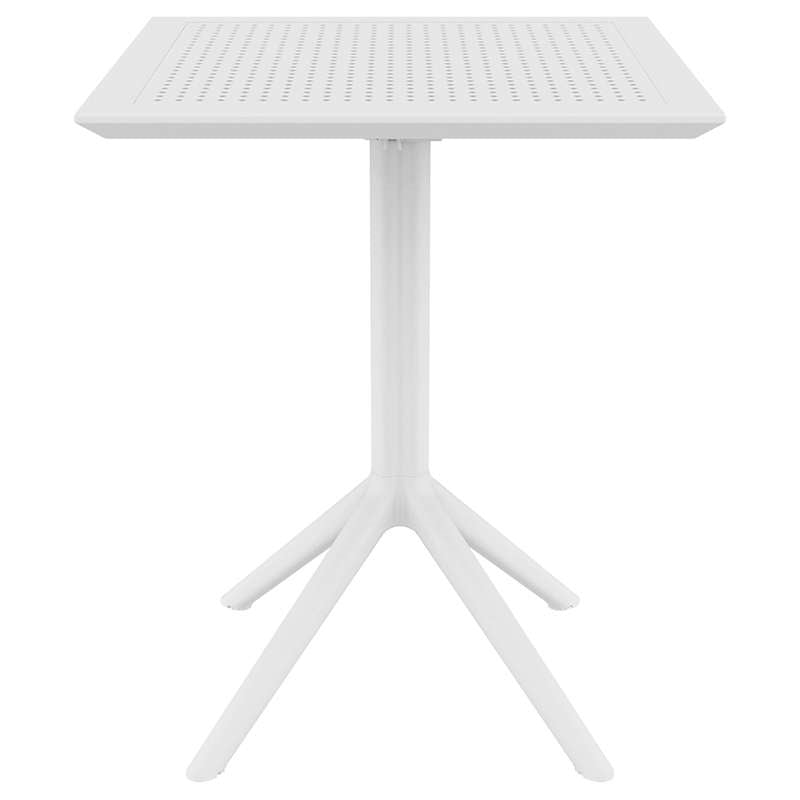 SKY WHITE ΤΡΑΠΕΖΙ ΠΤΥΣ/ΝΟ ΠΟΛ/ΝΙΟΥ 60x60x74
