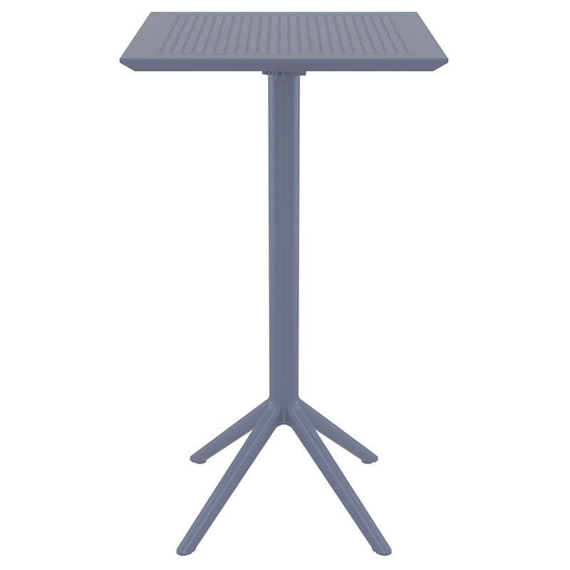 SKY DARK GREY BAR FOLDABLE TABLE POLYWOOD 60x60x108