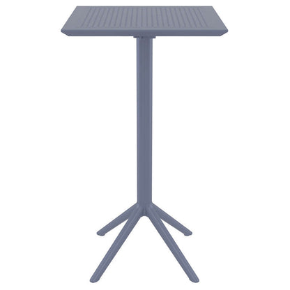 SKY DARK GREY BAR FOLDABLE TABLE POLYWOOD 60x60x108