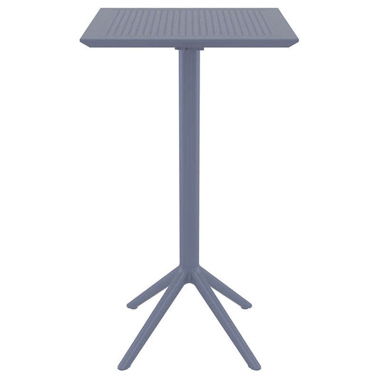 SKY DARK GREY BAR FOLDABLE TABLE POLYWOOD 60x60x108