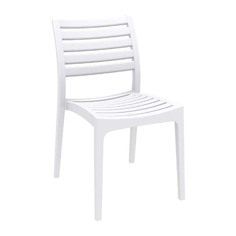 ARES CHAIR WHITE POLYPROPYLENE 48x58x83.7