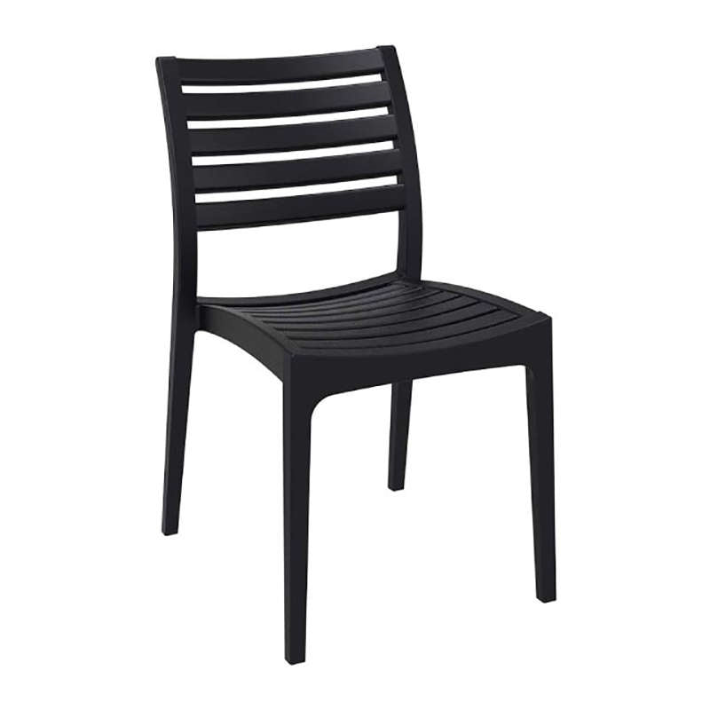 ARES CHAIR BLACK POLYPROPYLENE 48x58x83.7