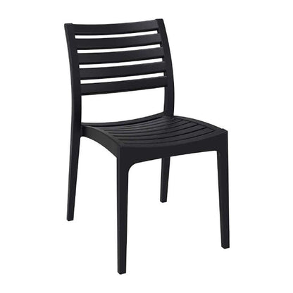 ARES CHAIR BLACK POLYPROPYLENE 48x58x83.7