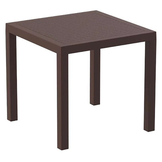 ARES ΤΡΑΠΕΖΙ BROWN ΠΟΛ/ΝΙΟΥ 80x80x75