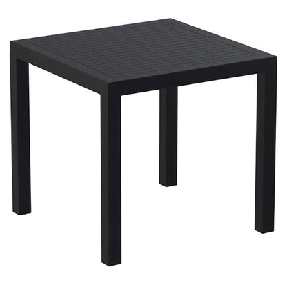 ARES BLACK POLYPROPYLENE TABLE 80x80x75
