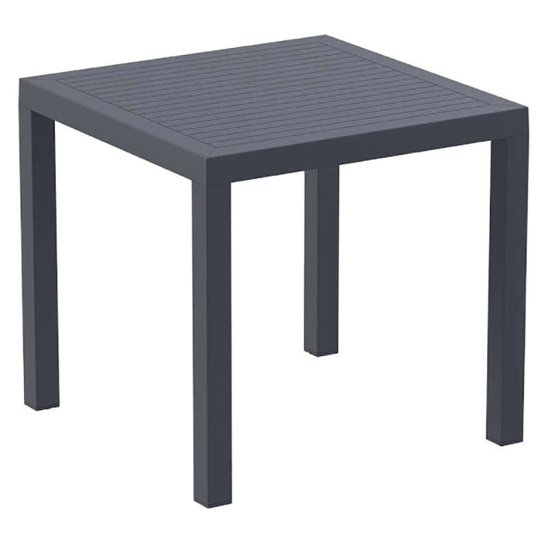 ARES TABLE DARK GREY POLYPROPYLENE 80x80x75