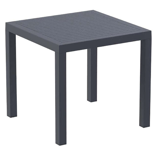 ARES ΤΡΑΠΕΖΙ DARK GREY ΠΟΛ/ΝΙΟΥ 80x80x75
