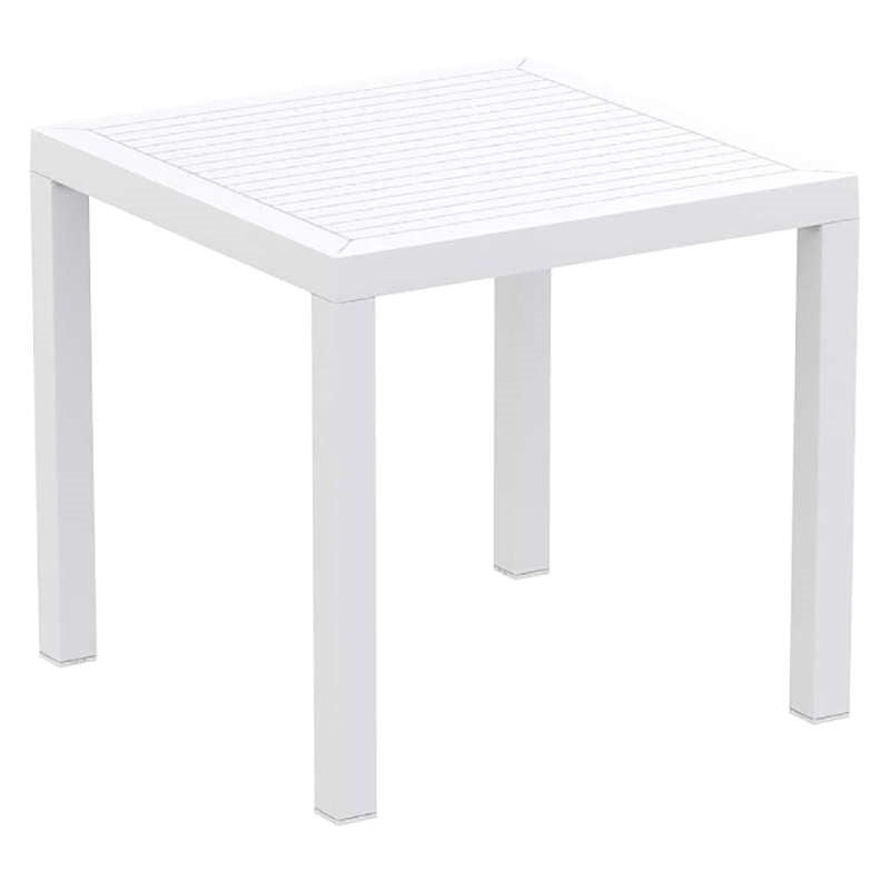 ARES TABLE WHITE POLYWOOD 80x80x75