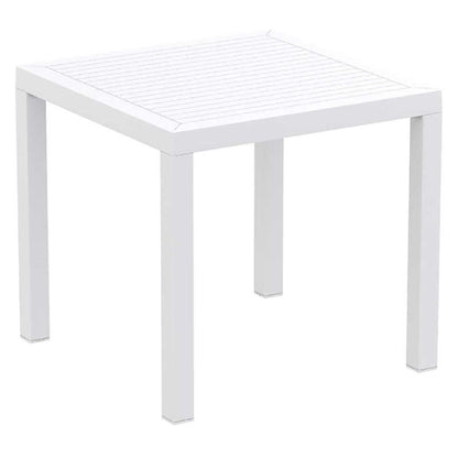 ARES TABLE WHITE POLYWOOD 80x80x75