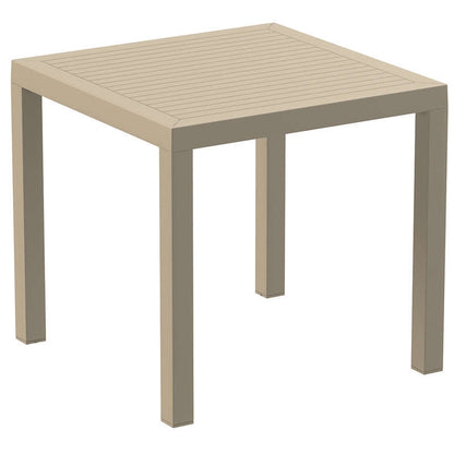 ARES TABLE TAUPE POLYPROPYLENE 80x80x75