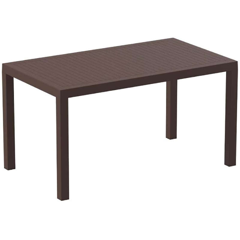 ARES TABLE BROWN POLYPROPYLENE 140x80x75