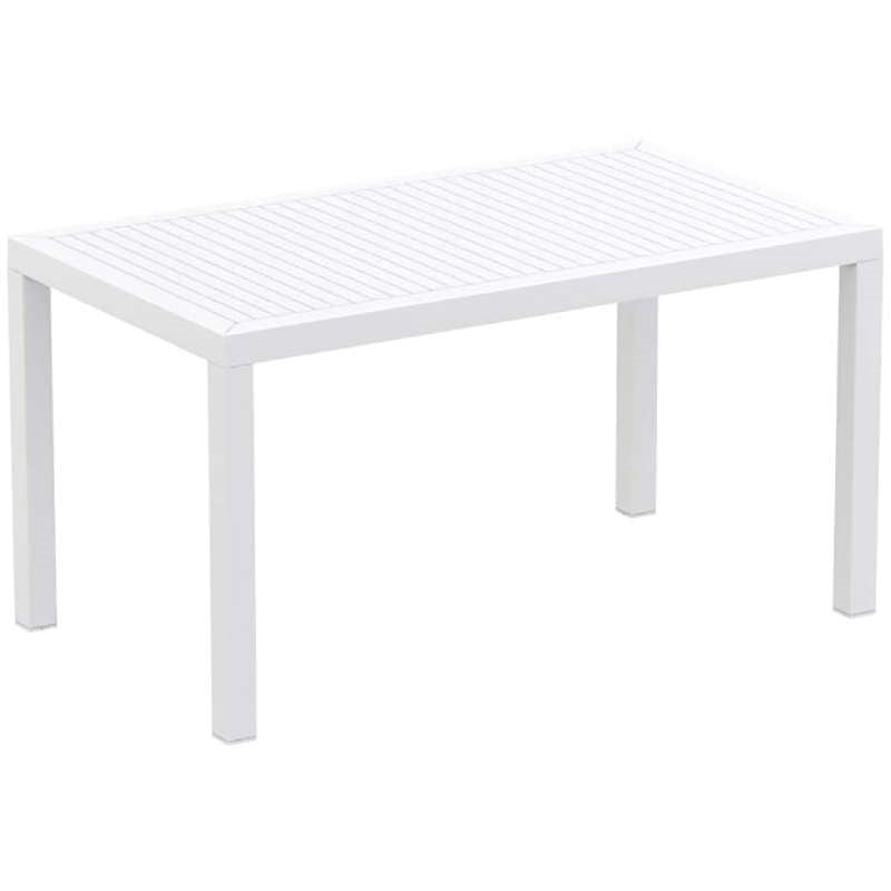 ARES TABLE WHITE POLYPROPYLENE 140x80x75