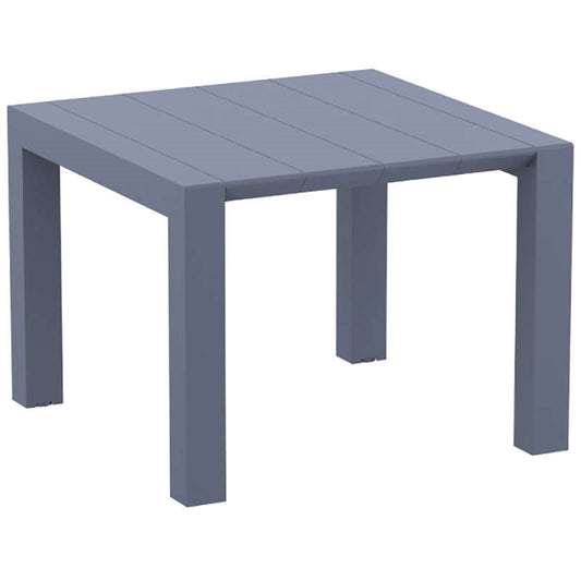VEGAS DARK GREY ΕΠΕΚΤ. ΤΡΑΠΕΖΙ ΠΟΛ/ΝΙΟΥ 100x100/140x75