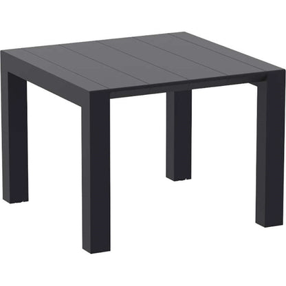 VEGAS BLACK ΕΠΕΚΤ. ΤΡΑΠΕΖΙ ΠΟΛ/ΝΙΟΥ 100x100/140x75
