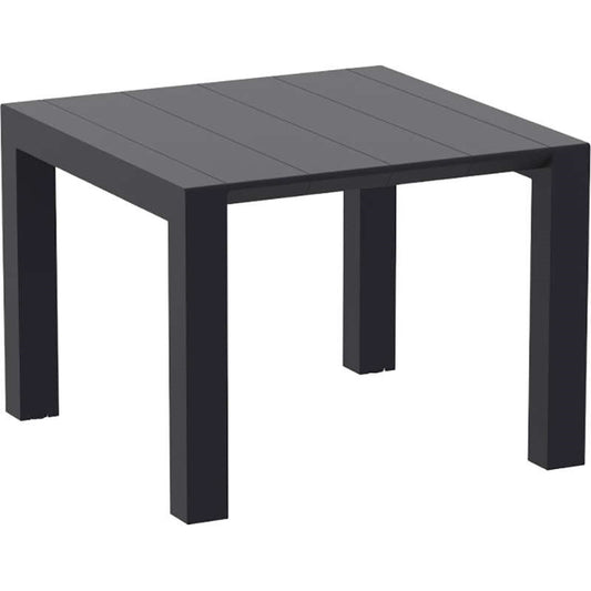 VEGAS BLACK ΕΠΕΚΤ. ΤΡΑΠΕΖΙ ΠΟΛ/ΝΙΟΥ 100x100/140x75