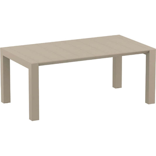 VEGAS TAUPE ΕΠΕΚΤ. ΤΡΑΠΕΖΙ ΠΟΛ/ΝΙΟΥ 100x180/220x75