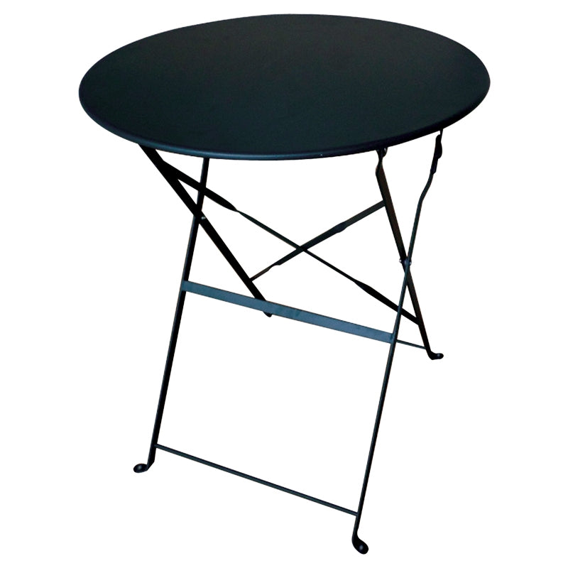 ALMA BLACK METAL FOLDING TABLE F60x71