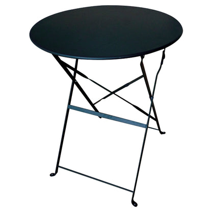 ALMA BLACK METAL FOLDING TABLE F60x71