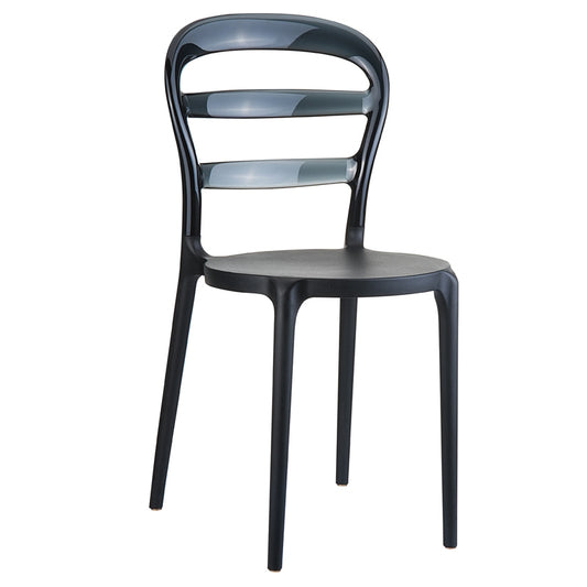 BIBI BLACK/BLACK TRANSP. ΚΑΡΕΚΛΑ 42x50x85