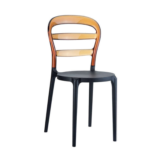 BIBI BLACK/AMBER TRANSP. ΚΑΡΕΚΛΑ 42x50x85