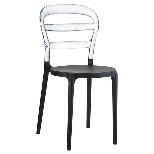 BIBI BLACK/CLEAR TRANSP. ΚΑΡΕΚΛΑ 42x50x85