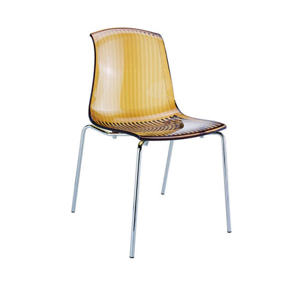 ALLEGRA AMBER TRANSP. CHAIR 50x54x82