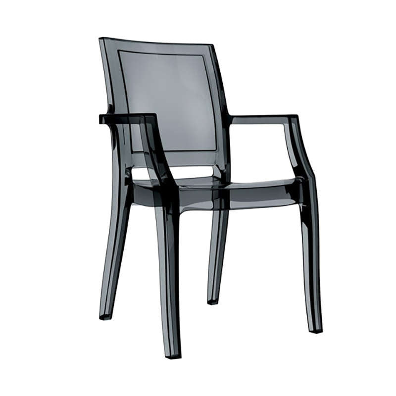 ARTHUR BLACK TRANSP. ARMCHAIR 56x60x91