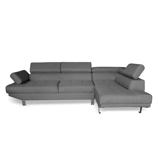 CORNER GREY ΥΦΑΣΜΑ ΚΑΝΑΠΕΣ ΑΡΙΣΤΕΡΗ ΓΩΝΙΑ 250x153x80