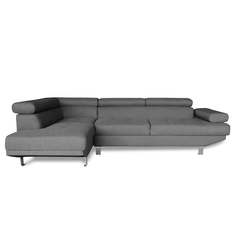 CORNER GREY ΥΦΑΣΜΑ ΚΑΝΑΠΕΣ ΔΕΞΙΑ ΓΩΝΙΑ 250x153x80