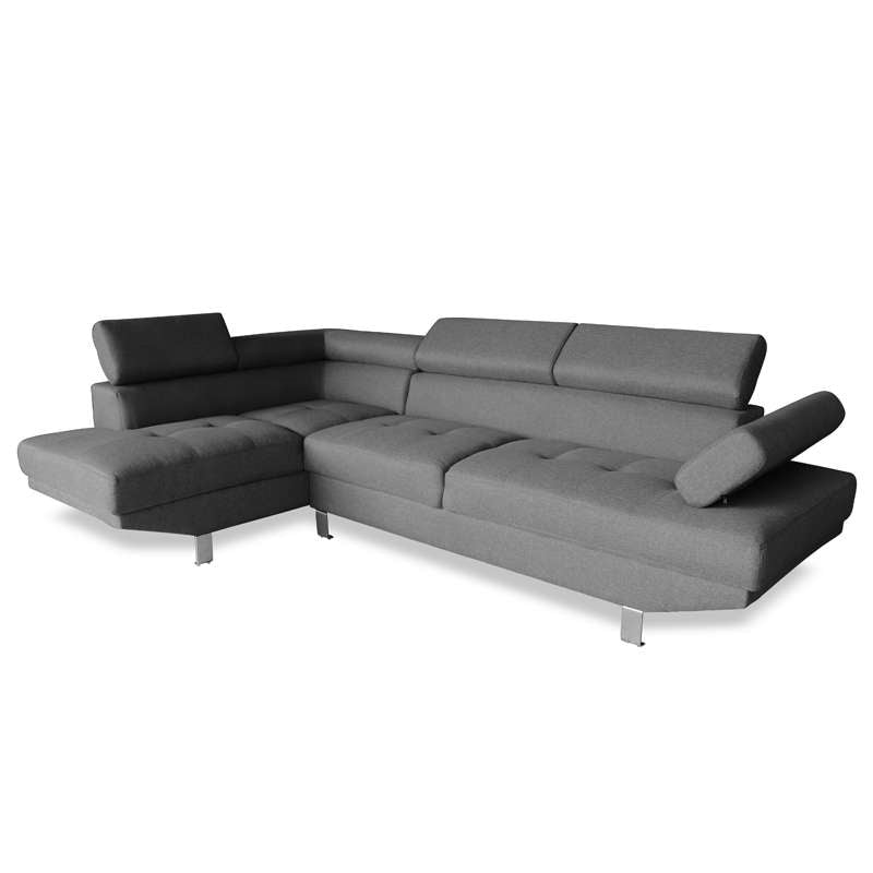 CORNER GREY ΥΦΑΣΜΑ ΚΑΝΑΠΕΣ ΔΕΞΙΑ ΓΩΝΙΑ 250x153x80